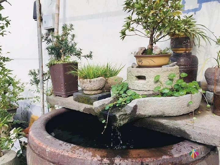 花園設計中的老石器應用,妙到了極點