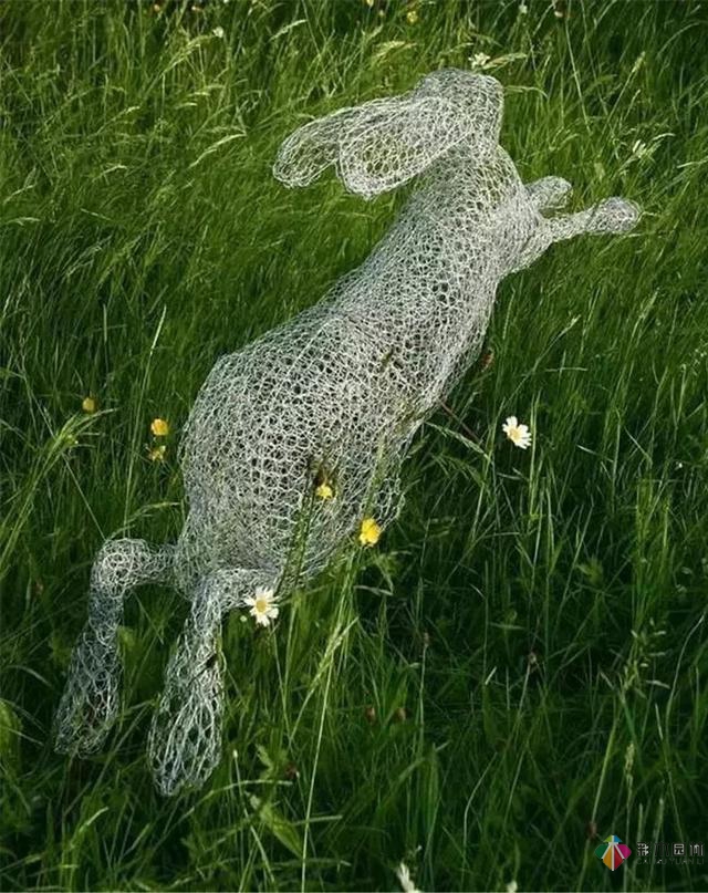 園林景觀設計中的動物小品，一不小心驚醒了精靈