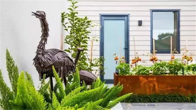 園林景觀設計中的動物小品，一不小心驚醒了精靈