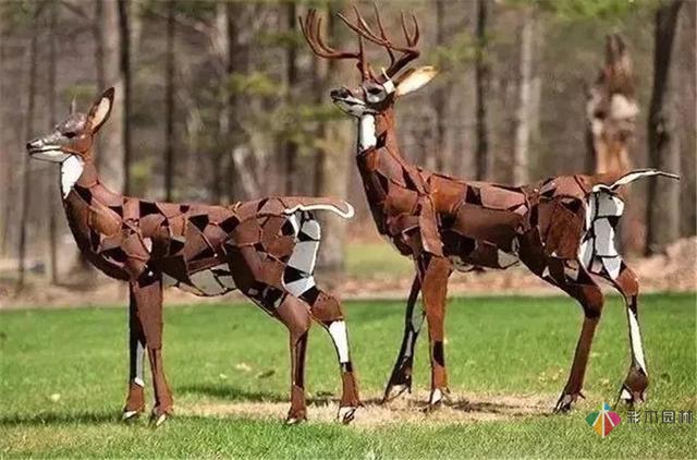 園林景觀設計中的動物小品，一不小心驚醒了精靈