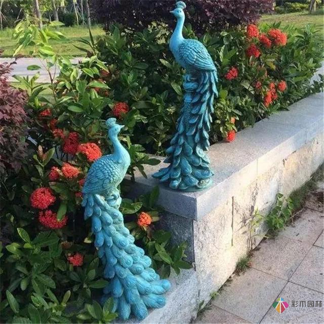 園林景觀設計中的動物小品，一不小心驚醒了精靈