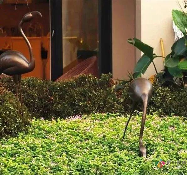 園林景觀設計中的動物小品，一不小心驚醒了精靈