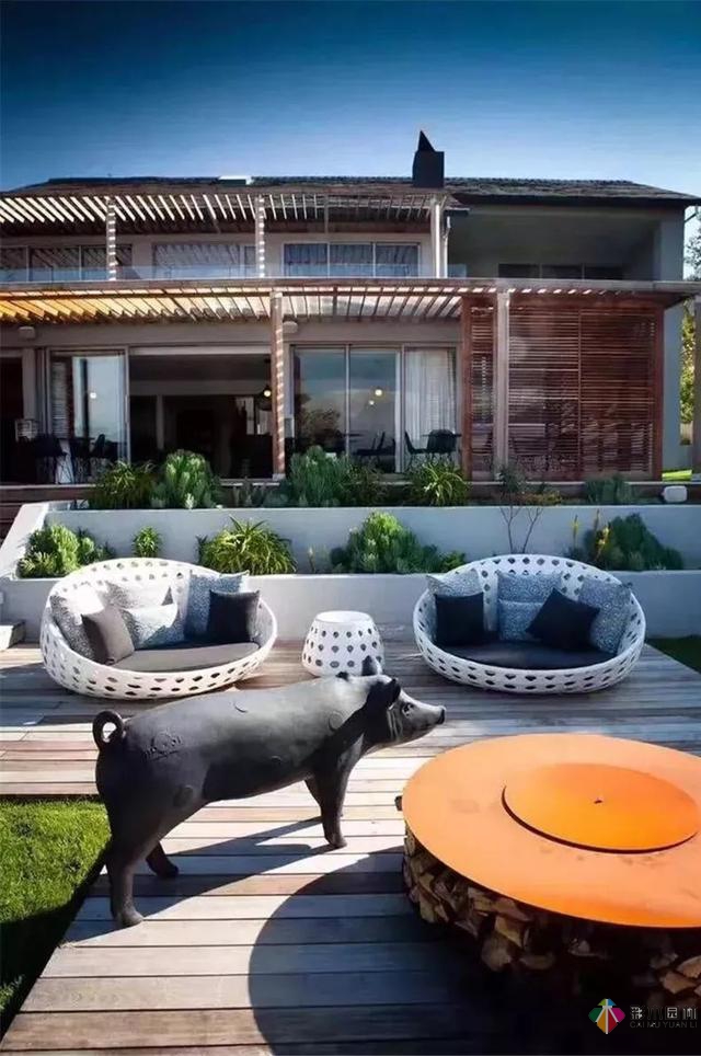 園林景觀設計中的動物小品，一不小心驚醒了精靈