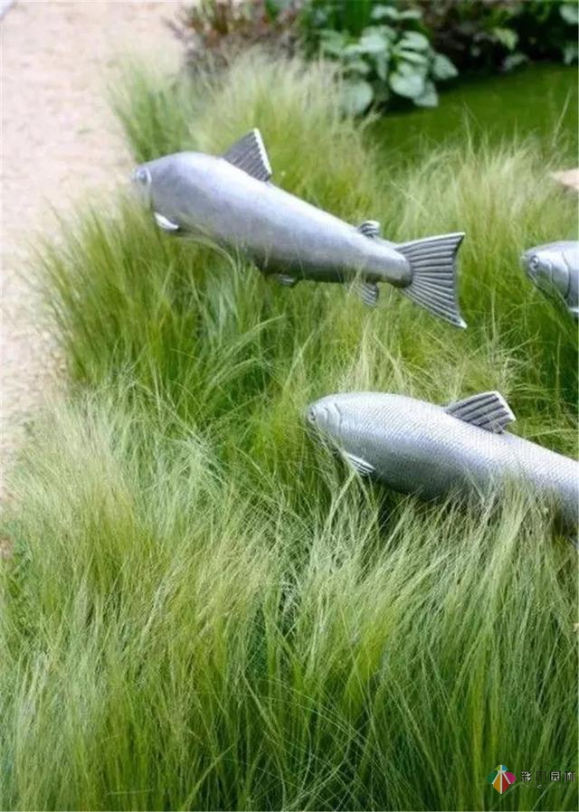 園林景觀設計中的動物小品，一不小心驚醒了精靈