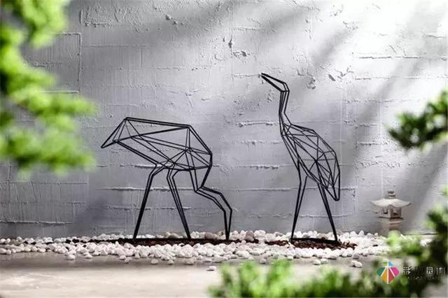 園林景觀設計中的動物小品，一不小心驚醒了精靈