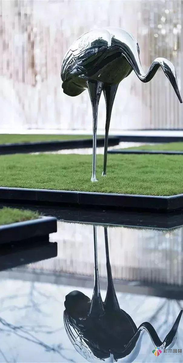 園林景觀設計中的動物小品，一不小心驚醒了精靈