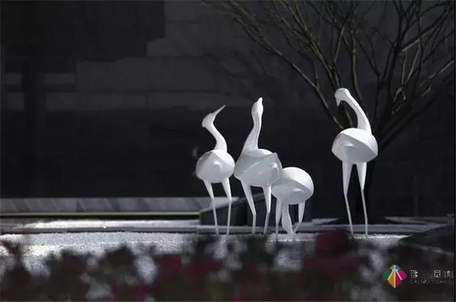 園林景觀設計中的動物小品，一不小心驚醒了精靈