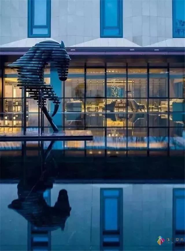 園林景觀設計中的動物小品，一不小心驚醒了精靈