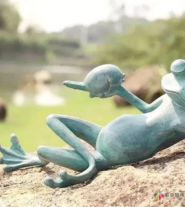 園林景觀設計中的動物小品，一不小心驚醒了精靈
