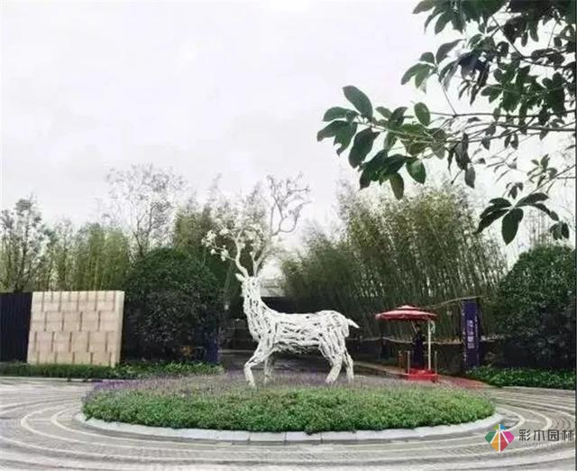 園林景觀設計中的動物小品，一不小心驚醒了精靈